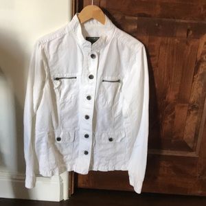 White linen jacket